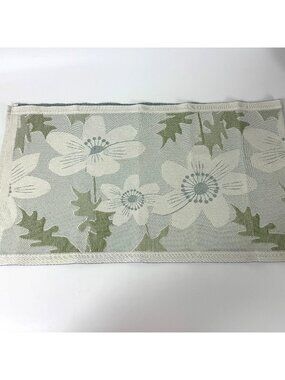 Ekelund Master Weavers Green Florals Cotton Table Runner 14 X 48 Pastels Sweden